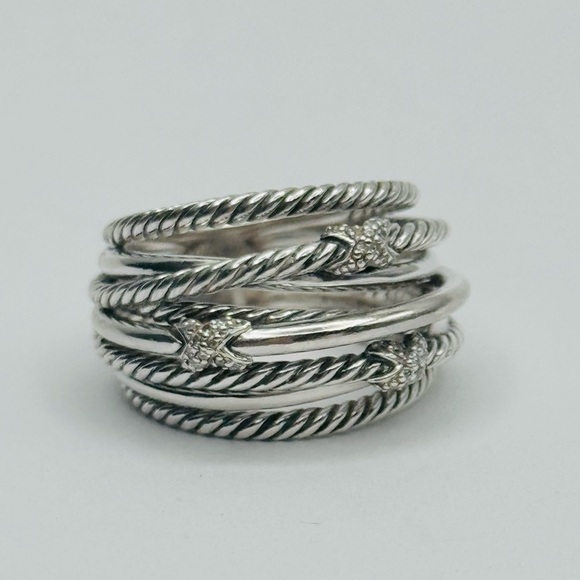 David Yurman Diamond X Multi Row Crossover
Ring - Picture 2 of 9